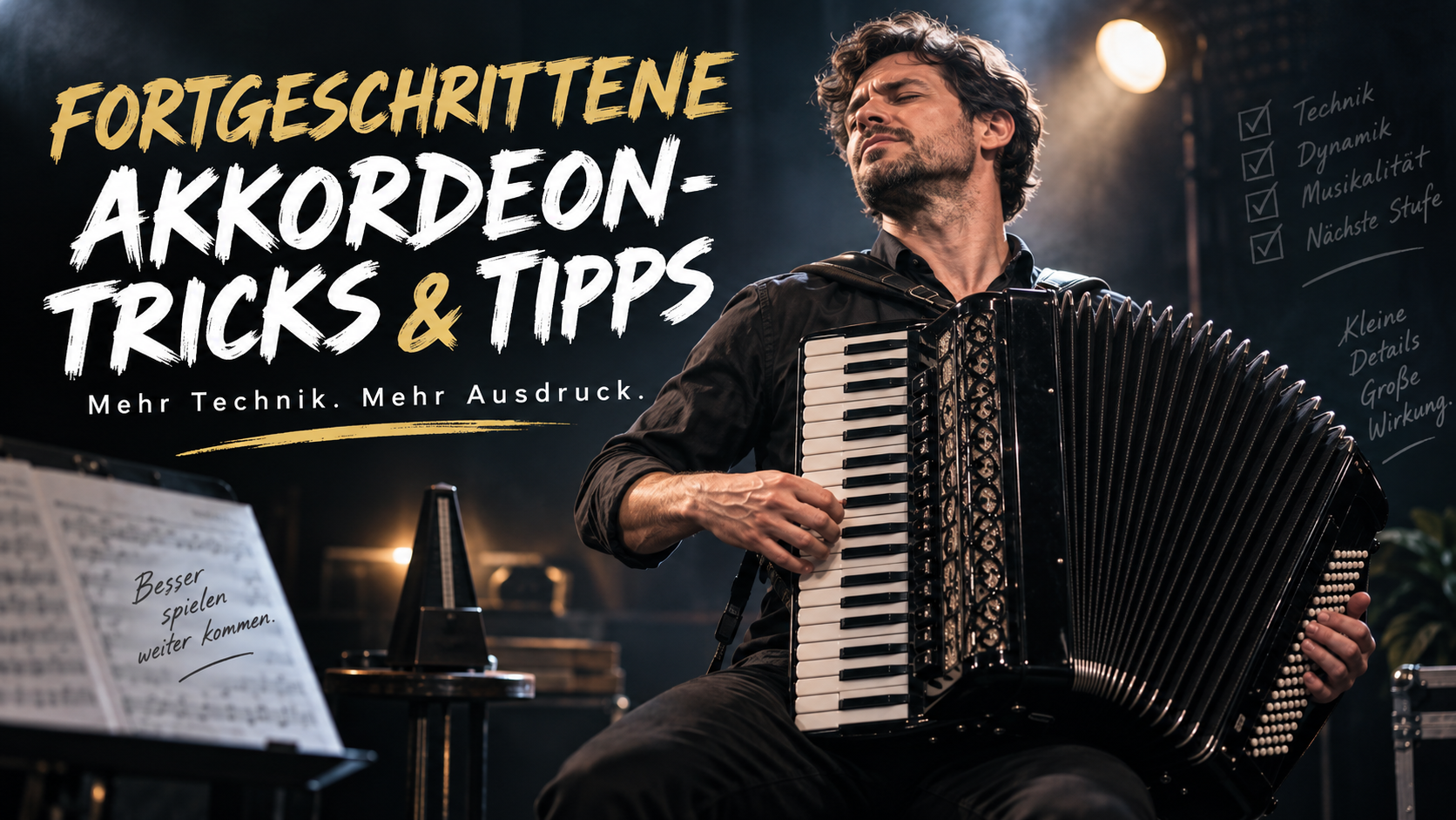 Entfesseln Sie Ihren inneren Musiker mit diesen fortgeschrittenen Akkordeontricks und -tipps