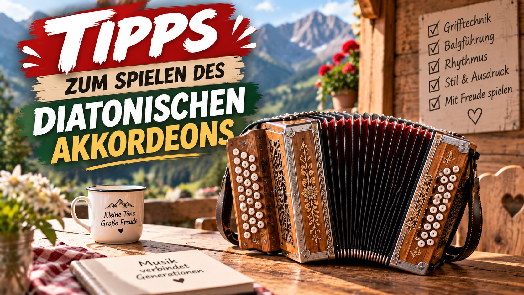 tipps zum Spielen des diatonischen Akkordeons